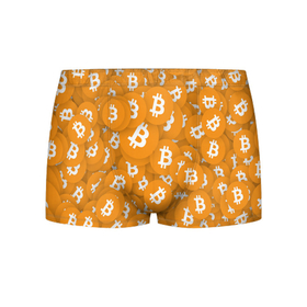 Мужские трусы 3D с принтом Я БИТКОИН / I AM BITCOIN в Тюмени, 50% хлопок, 50% полиэстер | классическая посадка, на поясе мягкая тканевая резинка | Тематика изображения на принте: bitcoin | btc | биткоин | валюта | деньги | криптовалюта