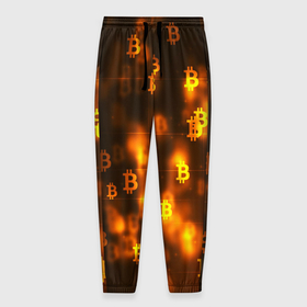 Мужские брюки 3D с принтом BITCOIN KRYPTONATE , 100% полиэстер | манжеты по низу, эластичный пояс регулируется шнурком, по бокам два кармана без застежек, внутренняя часть кармана из мелкой сетки | bitcoin | btc | биткоин | валюта | деньги | криптовалюта