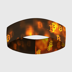 Повязка на голову 3D с принтом BITCOIN KRYPTONATE ,  |  | bitcoin | btc | биткоин | валюта | деньги | криптовалюта
