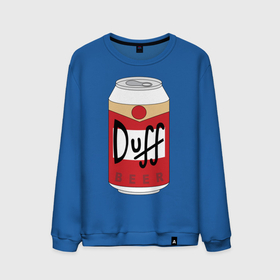 Мужской свитшот хлопок с принтом Duff Beer в Белгороде, 100% хлопок |  | beer | duff | simpsons | гомер | симпсоны