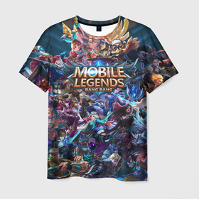 Мужская футболка 3D с принтом Mobile Legends (Z) , 100% полиэфир | прямой крой, круглый вырез горловины, длина до линии бедер | 515 unite | bang bang | battle arena | moba | mobile legends | mobile legends bang bang | online battle arena