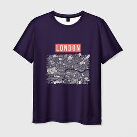 Мужская футболка 3D с принтом LONDON , 100% полиэфир | прямой крой, круглый вырез горловины, длина до линии бедер | london | англия | биг бен | великобритания | достопримечательности | карта | литературная карта | лондон | путешествия | твист | чарли чаплин | шерлок холмс | я люблю лондон