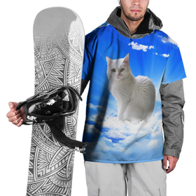 Накидка на куртку 3D с принтом Кот в облаках в Новосибирске, 100% полиэстер |  | Тематика изображения на принте: animals | cat | kitty | ангел | белый кот | блики | взгляд кота | глаза кота | животные | киска | кот | котейка | котенок | котик | кошак | кошка | лучи | мордочка | небесный | небо | облака | пейзаж | питомец