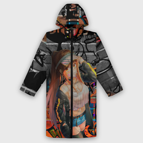 Дождевик унисекс 3D с принтом Anime Girl with Graffiti в городе Новоалтайск,  |  | anime | girl | аниме | граффити | девушка | тян
