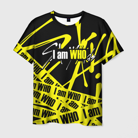 Мужская футболка 3D с принтом STRAY KIDS , 100% полиэфир | прямой крой, круглый вырез горловины, длина до линии бедер | bang chan | changbin | felix | han | hyunjin | i.n. | k pop | lee know | seungmin | skz | stray kids | идолы | к поп