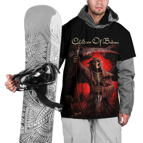 Накидка на куртку 3D с принтом Children of Bodom в Тюмени, 100% полиэстер |  | children of bodom | алекси лайхо | группы | дети озера бодом | дэт метал | метал