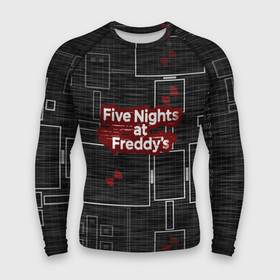 Мужской рашгард 3D с принтом Five Nights At Freddy в Санкт-Петербурге,  |  | 5 ночей с фредди | five nights at freddys | fnaf | игра | игрок | книга | логотип | пиццерия | подарок | страшилка | схема | фнаф | фредди