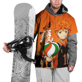 Накидка на куртку 3D с принтом ВОЛЕЙБОЛ!! / HAIKYUU!! в Белгороде, 100% полиэстер |  | anime | haikyu | haikyuu | karasuno | аниме | волейбол | ворон | карасуно | манга | мяч | сёё хината