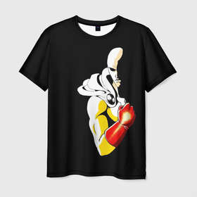 Мужская футболка 3D с принтом Сайтама | One Punch Man в Новосибирске, 100% полиэфир | прямой крой, круглый вырез горловины, длина до линии бедер | anime | one punch man | аниме | анимэ | бэнг | ван панч мэн | ванпанчмен | генос | кинг | сайтама | соник | супер герой | торнадо | уан панч мен