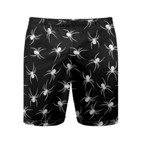 Мужские шорты спортивные с принтом Пауки ,  |  | животное | минимализм | насекомое | паук | фауна
