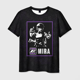 Мужская футболка 3D с принтом Mira в Петрозаводске, 100% полиэфир | прямой крой, круглый вырез горловины, длина до линии бедер | mira | r6s | rainbow six siege | мира | оперативник | персонаж