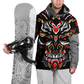 Накидка на куртку 3D с принтом Dark Knight , 100% полиэстер |  | Тематика изображения на принте: абстракция | демон | монстр | орнамент | рисунок | самурай | череп