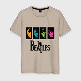 Мужская футболка хлопок с принтом Всемирный день The Beatles в Тюмени, 100% хлопок | прямой крой, круглый вырез горловины, длина до линии бедер, слегка спущенное плечо. | abbey road | beatles day | cant buy me love | help | i want to hold your hand | let it bee | pop art | альбом | битлз | битломан | битлы | всемирный день | леннон | ливерпуль | ливерпульская четверка | маккартни | музыка | старр | харрисо