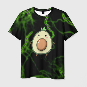 Мужская футболка 3D с принтом Avokado в Петрозаводске, 100% полиэфир | прямой крой, круглый вырез горловины, длина до линии бедер | авокадо | веган | еда блогеров | мемы | минимализм | прикольные картинки | прикольные надписи | растение | смешное авокадо | фрукт