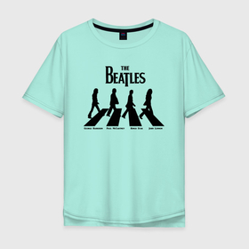 Мужская футболка хлопок Oversize с принтом The Beatles в Екатеринбурге, 100% хлопок | свободный крой, круглый ворот, “спинка” длиннее передней части | 1960 | 1970 | 60 | 70 | abbey | be | beatles | it | john | lennon | let | revolver | road | rock | submarine | the | yellow | yesterday | битлз | битлс | джон | джордж | леннон | маккартни | пол | ринго | рок | старр | харрисон