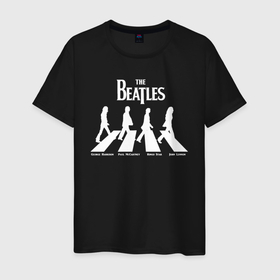 Мужская футболка хлопок с принтом The Beatles в Новосибирске, 100% хлопок | прямой крой, круглый вырез горловины, длина до линии бедер, слегка спущенное плечо. | Тематика изображения на принте: 1960 | 1970 | 60 | 70 | abbey | be | beatles | it | john | lennon | let | revolver | road | rock | submarine | the | yellow | yesterday | битлз | битлс | джон | джордж | леннон | маккартни | пол | ринго | рок | старр | харрисон