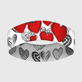 Повязка на голову 3D с принтом Сердца в Санкт-Петербурге,  |  | 14 февраля | hearts background | валентинов день | влюбленным | девушке | день святого валентина | жене | кардиологу | любимой | любимому | люблю | любовь | мужу | парню | сердца графика | сердца фон
