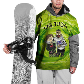 Накидка на куртку 3D с принтом Репер - OG Buda в Петрозаводске, 100% полиэстер |  | lil melon | og buda | seemee. | оджи буда | репер | рэп исполнитель | федук