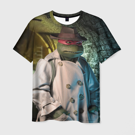 Мужская футболка 3D с принтом Raph , 100% полиэфир | прямой крой, круглый вырез горловины, длина до линии бедер | 1990 | tnmt | turtles | ниндзя | ретро | фильм | черепашки