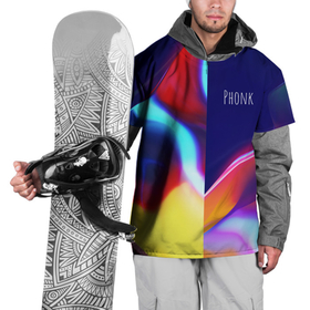 Накидка на куртку 3D с принтом Phonk | Neon в Новосибирске, 100% полиэстер |  | Тематика изображения на принте: fonk rap | neon | phonk | rap | неон | рэп | фонк | фонк рэп | фонкер