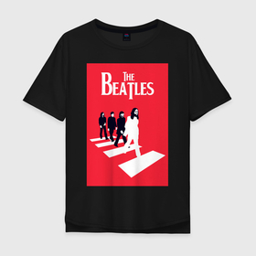 Мужская футболка хлопок Oversize с принтом The Beatles , 100% хлопок | свободный крой, круглый ворот, “спинка” длиннее передней части | the beatles | великобритания | джон леннон | классика | легенды | музыка | пол маккартни | рок | рок группа