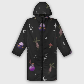 Дождевик унисекс 3D с принтом Magic pattern в городе Новоалтайск,  |  | bottle | mandrake | mushroom | pot | волшебство | зелье | паттерн