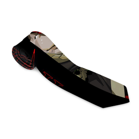 Галстук 3D с принтом Hades в Тюмени, 100% полиэстер | Длина 148 см; Плотность 150-180 г/м2 | hades | игра | компьютерная | красный | лого | логотип | подарок | половина | хейдc | хэйдс | черный