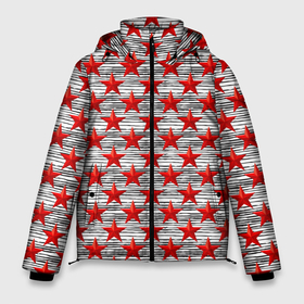 Мужская зимняя куртка 3D с принтом День защитника Отечества в Тюмени, верх — 100% полиэстер; подкладка — 100% полиэстер; утеплитель — 100% полиэстер | длина ниже бедра, свободный силуэт Оверсайз. Есть воротник-стойка, отстегивающийся капюшон и ветрозащитная планка. 

Боковые карманы с листочкой на кнопках и внутренний карман на молнии. | Тематика изображения на принте: 23 февраля | армия | боец | вв | ввс | вдв | вмф | воин | гру | день защитника отечества | десантник | дшб | кгб | мвд | мужской день | мчс | омон | пво | пограничник | подарок мужчине | подарок парню