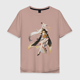 Мужская футболка хлопок Oversize с принтом Нин Гуан в Тюмени, 100% хлопок | свободный крой, круглый ворот, “спинка” длиннее передней части | арт | ли юэ | ли юэ цисин | нин гуан | рисунок | цисин