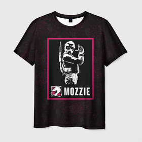 Мужская футболка 3D с принтом Mozzie в Петрозаводске, 100% полиэфир | прямой крой, круглый вырез горловины, длина до линии бедер | mozzie | r6s | rainbow six siege | моззи | оперативник | персонаж