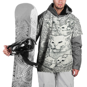 Накидка на куртку 3D с принтом Коты мемы кошки в Тюмени, 100% полиэстер |  | Тематика изображения на принте: киса | киска | коты | кошечки | кошка | кошки | мем | мем кот и девушки | мем с котом | мем с кошкой | мемы
