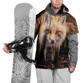 Накидка на куртку 3D с принтом Лиса в Тюмени, 100% полиэстер |  | fox | foxy | животное | звери | лиса | лисенок | лисичка | милая | рыжая | фокс