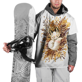 Накидка на куртку 3D с принтом Лисичка спит в листьях , 100% полиэстер |  | Тематика изображения на принте: fox | лиса | лиса и лес | лисенок | лисица | лисичка | лисы | с лисичкой | с лисой