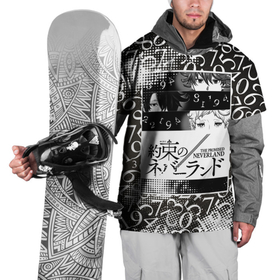 Накидка на куртку 3D с принтом Обещанный Неверленд , 100% полиэстер |  | Тематика изображения на принте: аниме | обещанный неверленд | страна грез | цифры