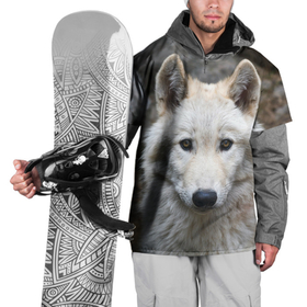 Накидка на куртку 3D с принтом Волк в Новосибирске, 100% полиэстер |  | animals | wolf | волк | волки | животные | звери | зверь | луна | одиночество | одиночка | пёс | собака