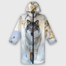 Дождевик унисекс 3D с принтом Я зимой в городе Новоалтайск,  |  | animals | wolf | волк | волки | животные | звери | зверь | луна | одиночество | одиночка | пёс | собака