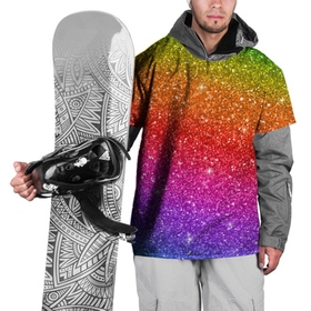 Накидка на куртку 3D с принтом Блестки радуги в Тюмени, 100% полиэстер |  | абстракция | блеск | блестки | блестяжки | блестяшки | градиент | радуга | узор | фон | яркий узор