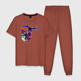 Мужская пижама хлопок с принтом Хедшот хайпер бест CS GO в Екатеринбурге, 100% хлопок | брюки и футболка прямого кроя, без карманов, на брюках мягкая резинка на поясе и по низу штанин
 | 