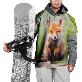 Накидка на куртку 3D с принтом Лисичка в Новосибирске, 100% полиэстер |  | fox | foxy | животное | звери | лиса | лисенок | лисичка | милая | рыжая | фокс