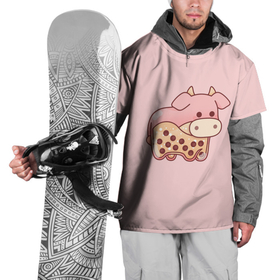 Накидка на куртку 3D с принтом Стеклянная свинка в Петрозаводске, 100% полиэстер |  | Тематика изображения на принте: животное | звери | свинья | стеклянная свинка | фигурка