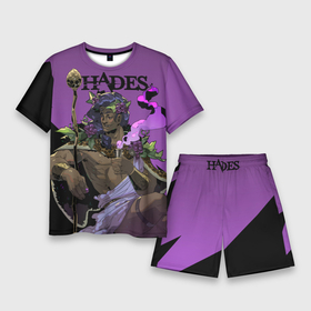 Мужской костюм с шортами 3D с принтом Hades   Дионис в Белгороде,  |  | hades | бог | босс | виноград | дионис | игра | компьютерная | лого | логотип | мифология | подарок | половина | фиолетовый | хейдc | хэйдс | черный