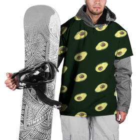 Накидка на куртку 3D с принтом Авокадо , 100% полиэстер |  | Тематика изображения на принте: low poly avocado | авокадо | авокадо с косточкой | растение | фрукт