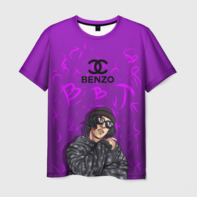 Мужская футболка 3D с принтом Big Baby Tape Benzo Gang , 100% полиэфир | прямой крой, круглый вырез горловины, длина до линии бедер | bbt | benzo | benzo gang | big baby tape | биг бейби тейп | репер