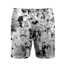 Мужские шорты спортивные с принтом Семь смертных грехов ,  |  | Тематика изображения на принте: nanatsu no taizai | аниме | бан | гаутер | грехи | диана | кинг | манга | мелиодас | мерлин | эсканор