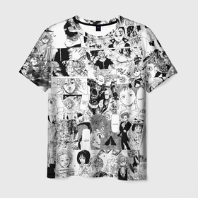 Мужская футболка 3D с принтом Семь смертных грехов в Новосибирске, 100% полиэфир | прямой крой, круглый вырез горловины, длина до линии бедер | Тематика изображения на принте: nanatsu no taizai | аниме | бан | гаутер | грехи | диана | кинг | манга | мелиодас | мерлин | эсканор