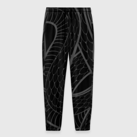 Мужские брюки 3D с принтом Змеи в Тюмени, 100% полиэстер | манжеты по низу, эластичный пояс регулируется шнурком, по бокам два кармана без застежек, внутренняя часть кармана из мелкой сетки | змея | скин | узор | чешуя