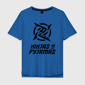 Мужская футболка хлопок Oversize с принтом NiP | Ninja in Pijamas (2021 22) в Тюмени, 100% хлопок | свободный крой, круглый ворот, “спинка” длиннее передней части | 0x000000123 | csgo | f0rest | get_right | ninja in pijamas | nip | ксго | нип