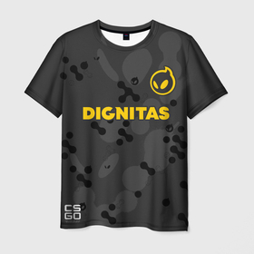 Мужская футболка 3D с принтом Dignitas | Jersey pro (2022 23) в Новосибирске, 100% полиэфир | прямой крой, круглый вырез горловины, длина до линии бедер | 0x000000123 | csgo | dignitas | f0rest | friberg | дигнитас | кс | форма