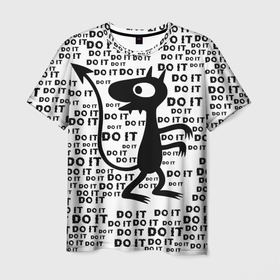 Мужская футболка 3D с принтом Люси , 100% полиэфир | прямой крой, круглый вырез горловины, длина до линии бедер | disenchantment | elfo | luci | queen dagmar | ельфо | киса | королева дагмар | кот | люси | люцифер | разочарование