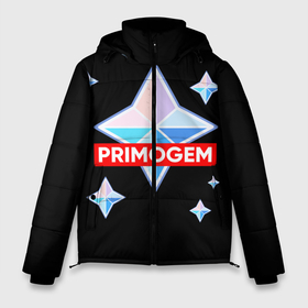 Мужская зимняя куртка 3D с принтом PRIMOGEM в Петрозаводске, верх — 100% полиэстер; подкладка — 100% полиэстер; утеплитель — 100% полиэстер | длина ниже бедра, свободный силуэт Оверсайз. Есть воротник-стойка, отстегивающийся капюшон и ветрозащитная планка. 

Боковые карманы с листочкой на кнопках и внутренний карман на молнии. | genshin | genshin impact | legendary | primogem | roll | геншин | геншин импакт | молитва | примогем | хочу верить